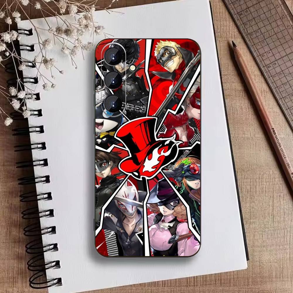 P-Pers-Sona 5 Joker  Phone Case For Samsung Galaxy A73,21,22,32,71,53,52,51,80,5G Soft Black Cover