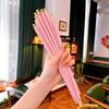 5 Pairs Colored Reusable Chopsticks, Fiberglass Chopsticks Set, Non-Slip, 25.5cm