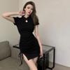 Women Chinese Cheongsam Ladies Qipao Retro Split Mini-Dress