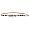 New Leopard Print Color Fashionable and Versatile Women's Fine Belt with Alloy Pin Buckle Pairs Well with Sweater, Dress and Suit Decorative Straps