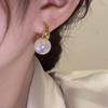 The Little Mermaid Pearl Ear Cuffs: French Niche Design, Light Luxury Women's Retro Earrings