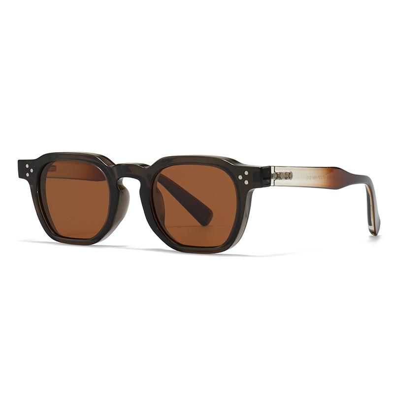 

Sun Glasses for Women Mens TR90 Square Polygon Vintage Sunglasses with Thick Frame Luxury Brand Design Retro Eyewear