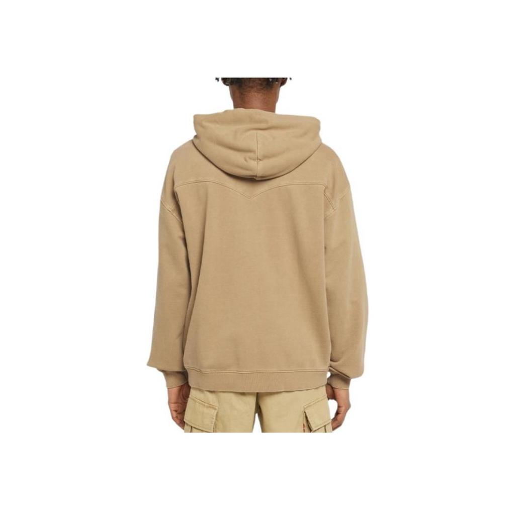 Levis Loose Casual Comfortable Solid Color Hooded Long Sleeve Sweatshirt Men Sweatshirt Brown 000VR-0001