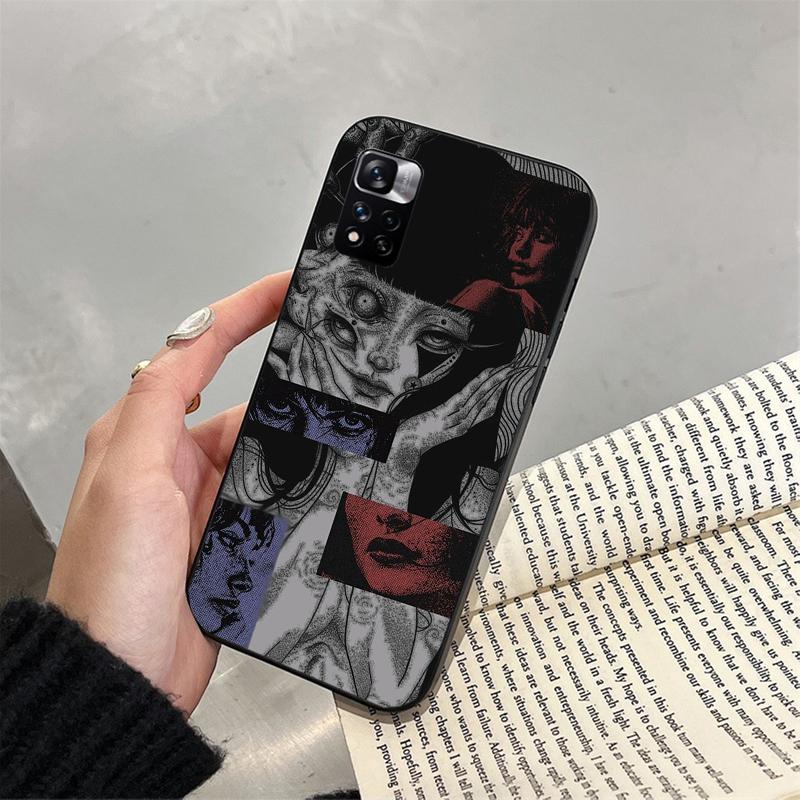 Phone Case For Xiaomi Poco C71 15T 14T Pro Redmi Note 15 14 14 13 Pro Redmi A5 15C 13C Horror Ghost Girl Art