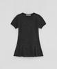 Loutaideu Half Sleeve Flare Knit [Charcoal]