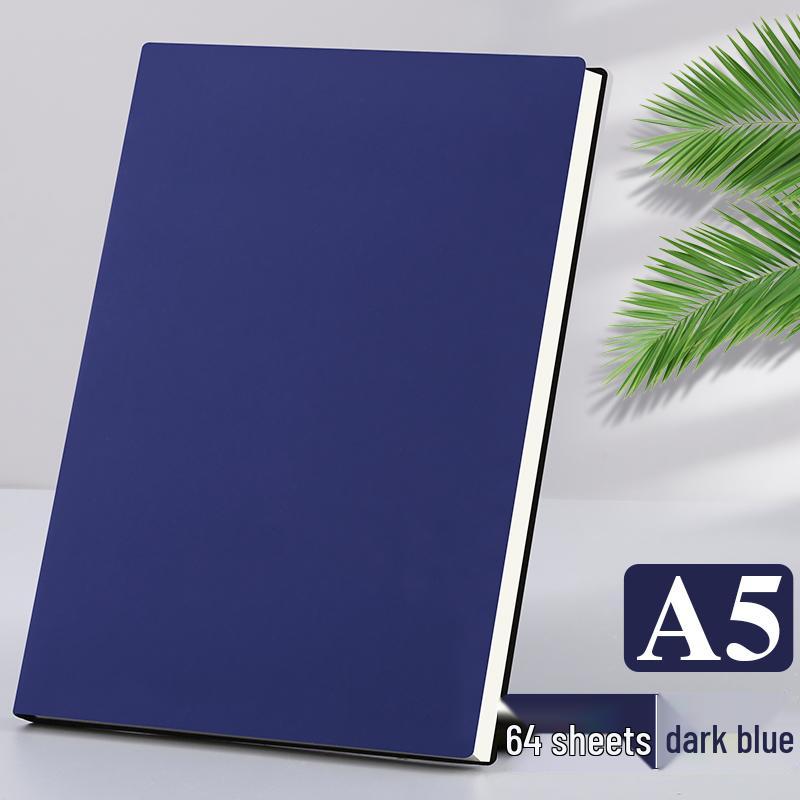 A5 Thickened Notebook - Simple, Retro Design for Students and Business Meetings