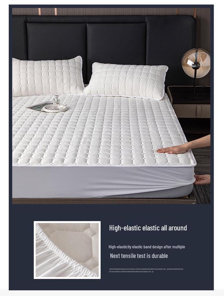 Simmons Skin-Friendly, Water-Washable, Thickened Cotton Padded Floor Mat Mattress Protector