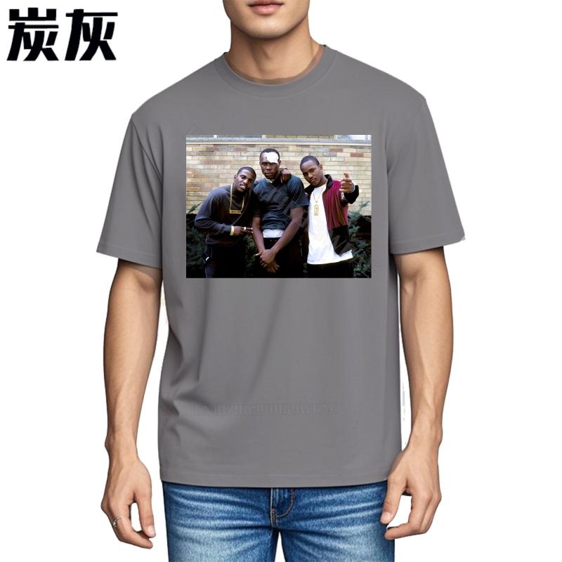 Rock tshirt Casual Unisexs Tshirt Three Unisex Standing Together Smiling Daily Wear Trendy Tshirt Fashionable New Teeshirts