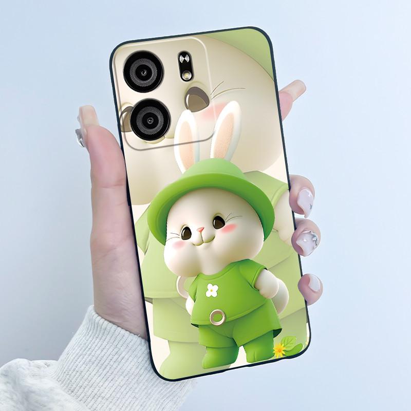Case For BLU View 5 Phone Case Luxury Cute Love Rabbit Funny Pattern Cover Shell Black TPU Soft Silicone Protective Casing