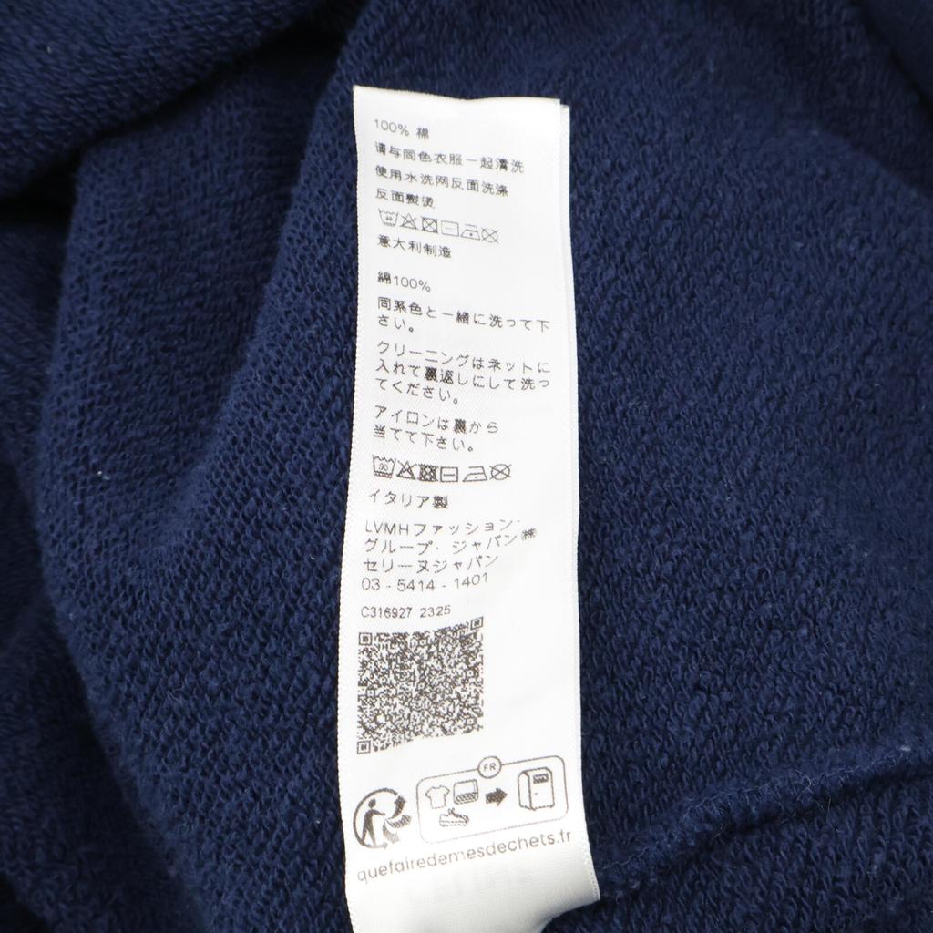 Celine 2Y09E649W Lacivert Çatlak Sweatshirt Logolu Sweatshirt üstler L Lacivert Kullanılmış