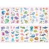 10 Sheetsset Children'S Colorful Glitter Tattoo Stickers Cartoon Animal Unicorn Butterfly Temporary Fake Tattoos Kids Gift