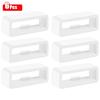 10pcs/5pcs/4pcs Black White Watchband 18mm 20mm 22mm 26mm Strap Loop Ring Silicone Rubber Watch Bands Accessories Holder Locker 3