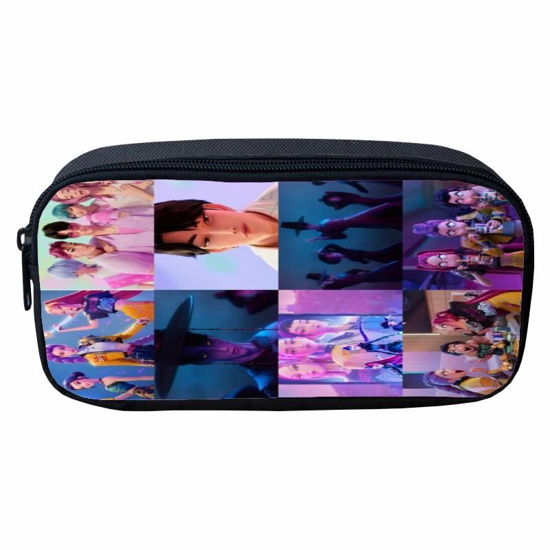 Printed Huntrix Kpop Witch Hunters K-POP Pencil Case, Cartoon Children's Student Storage Stationery Case