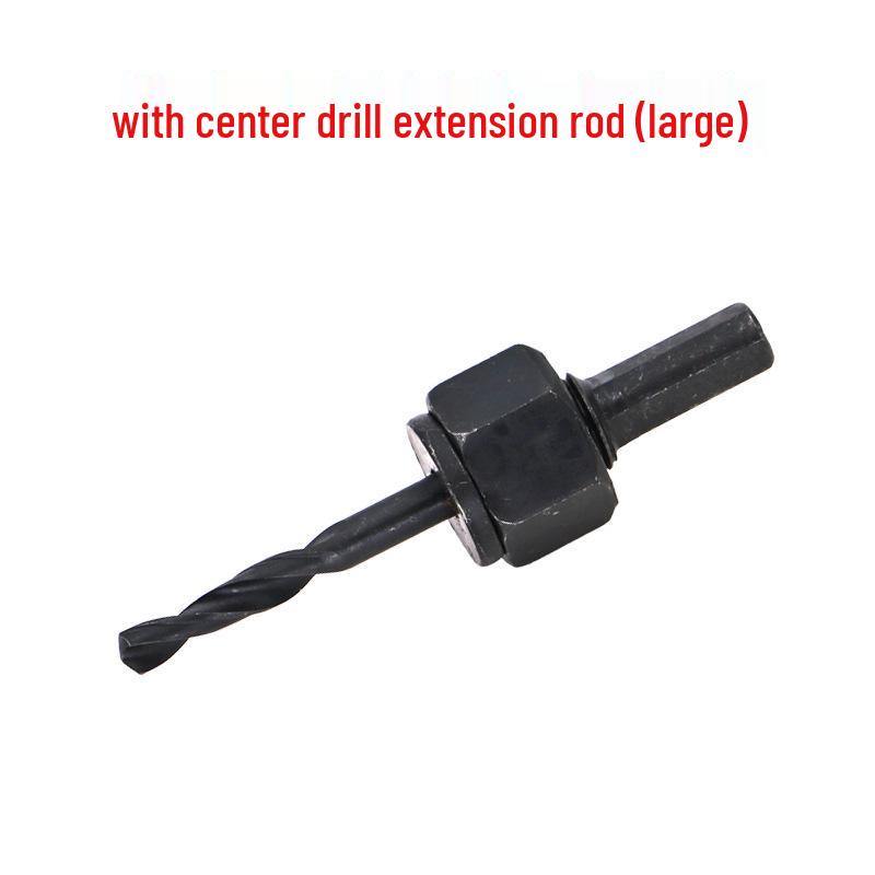Woodworking Hole Saw Kit with Connecting Rod and Fixing Washer
