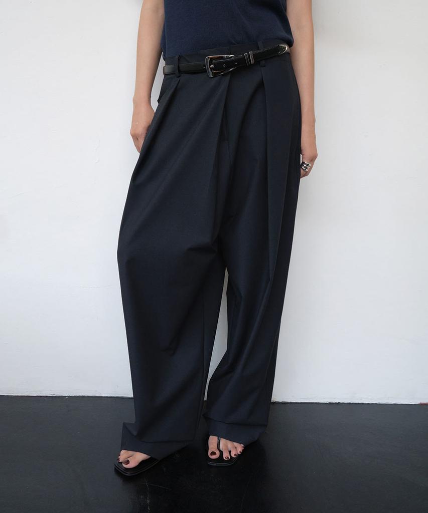 ONE Summer Wrap Slacks_Navy