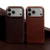 For Magsafe Case for iPhone16Pro Max 15 17 Pro Max 14 13 Retro Full Grain Cowhide Genuine Oil Wax Pattern Leather Magnetic Cover