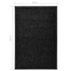 vidaXL Fußmatte Waschbar Schwarz 60x90 cm