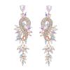 Fashion Design Style Geometric Leaf-shaped Earrings for Women