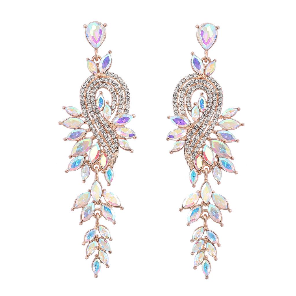 Fashion Design Style Geometric Leaf-shaped Earrings for Women