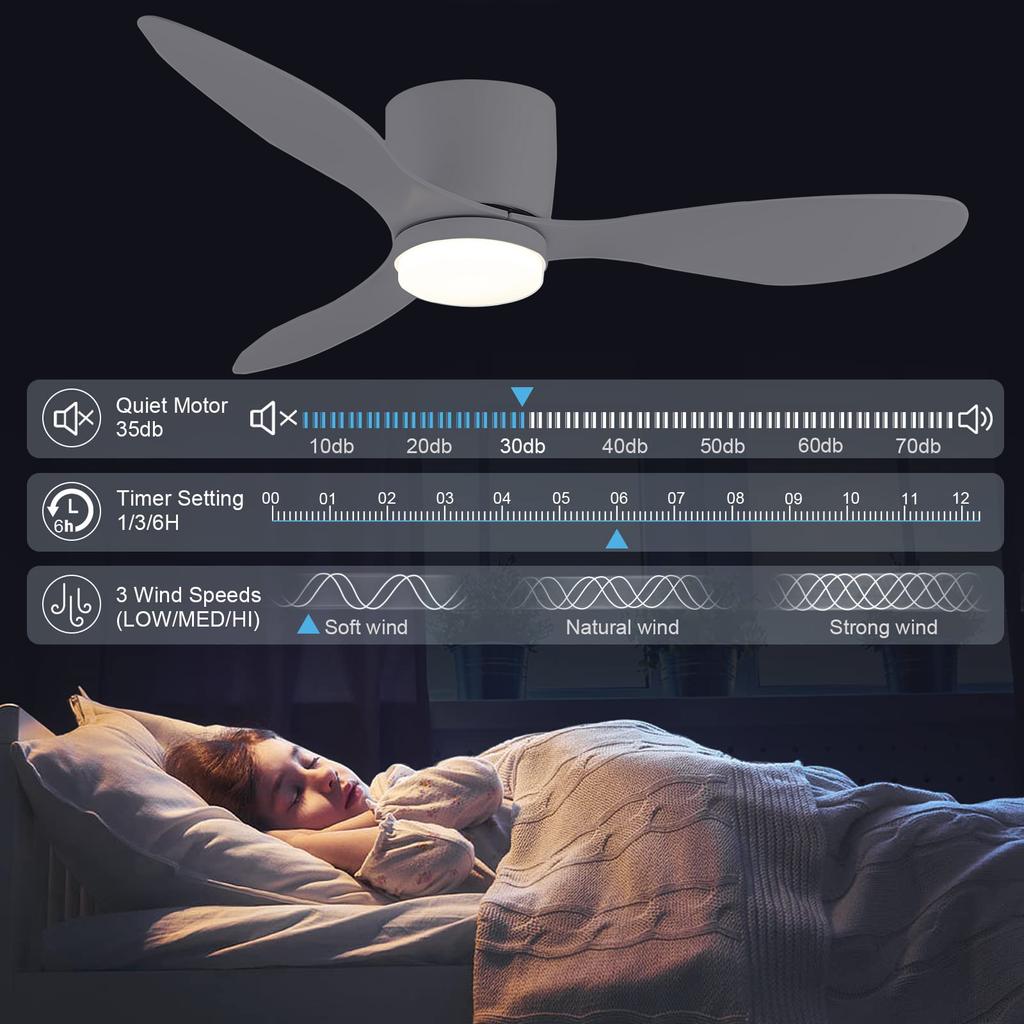 IRALAN Modern Ceiling Lamp With Fan Infinitely Adjustable Lighting Without Noise Decoration Home For Living Room Bedroom