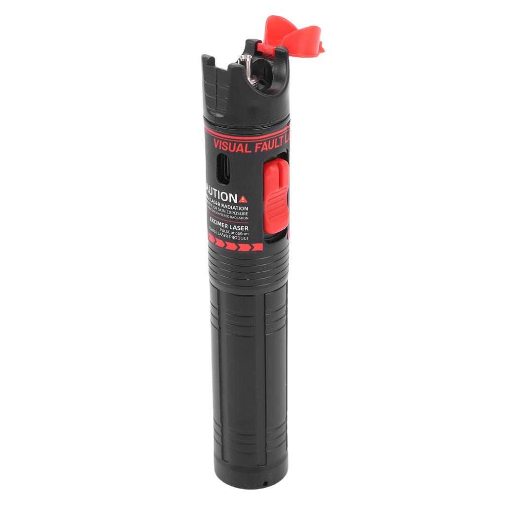 Fiber Optic Test Pen 30KM Visual Fault Locator Red Light Source Rechargeable Optical Cable Tester