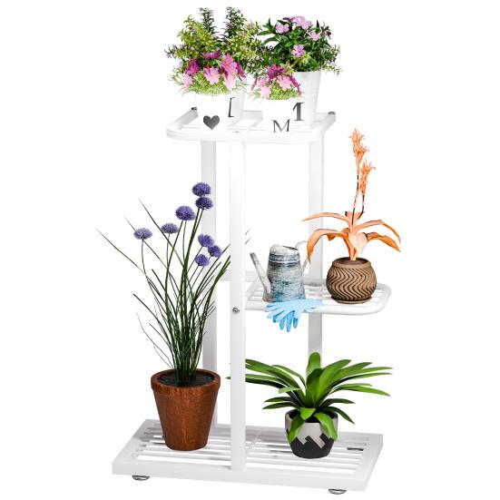 Plant Stand Indoor, Tiered Plant Stand for Indoor Plants, Corner Flower Stand for Living Room, Multi-Layer Metal Frame Plant Shelf (3/4/5/6/7/8 Tiers)