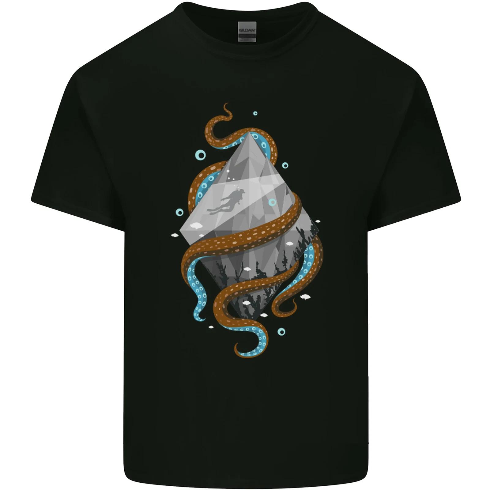 Abstract Scuba Diver Diving Dive Kids T-Shirt Childrens S