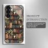Fashion Bookshelf Tempered Glass Phone Case Suitable for Samsung GalaxyS26 S25 S24 S23 S22 S20FE/Ultra/Plus Anti Drop Back Cover