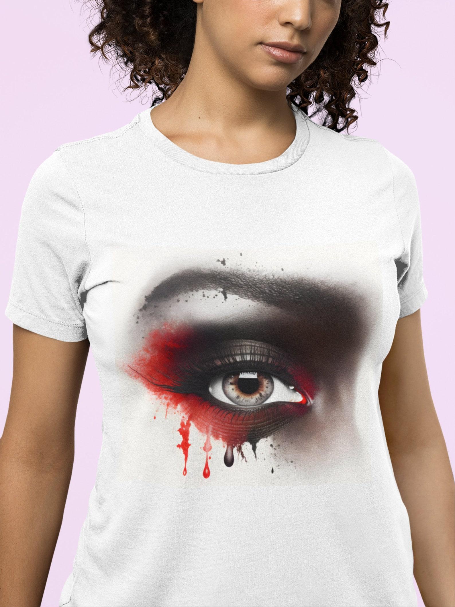 Colorful Eye Graphic T-Shirt: Bold Unisex Cotton Tee 2XL