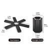 1/2PCS ABS Insulating Mat Pot Mat Tableware Mat Foldable and High Temperature Resistant Protect The Table Kitchen Gadgets