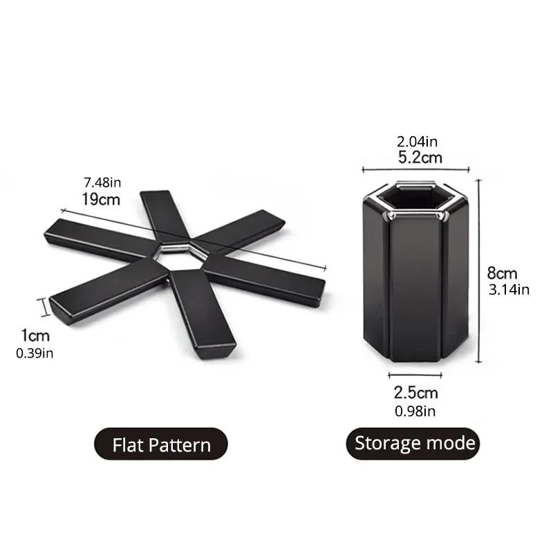 1/2PCS ABS Insulating Mat Pot Mat Tableware Mat Foldable and High Temperature Resistant Protect The Table Kitchen Gadgets