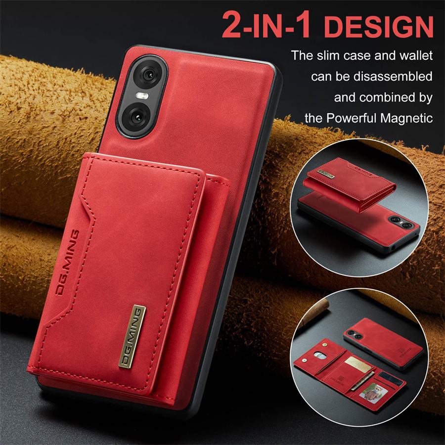 

Роскошный магнитный кожаный чехол-кошелек для Sony Xperia 1VI 10VI 1V 5V 10V 2024 Новый держатель для денег и кредитных карт с подставкой Магнитный противоударный защитный чехол For Xperia 10 VI