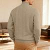 New Arrival Plus Size Men's High-Neck Sweatshirt Heavyweight Textured Jacquard Casual Thermal Sweatshirt