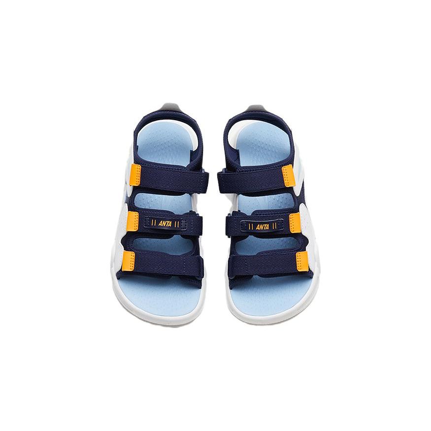 Anta Shock Absorbing Wear Resistant Childrens Sandals Kids Sandals White Yellow A312326962H-3