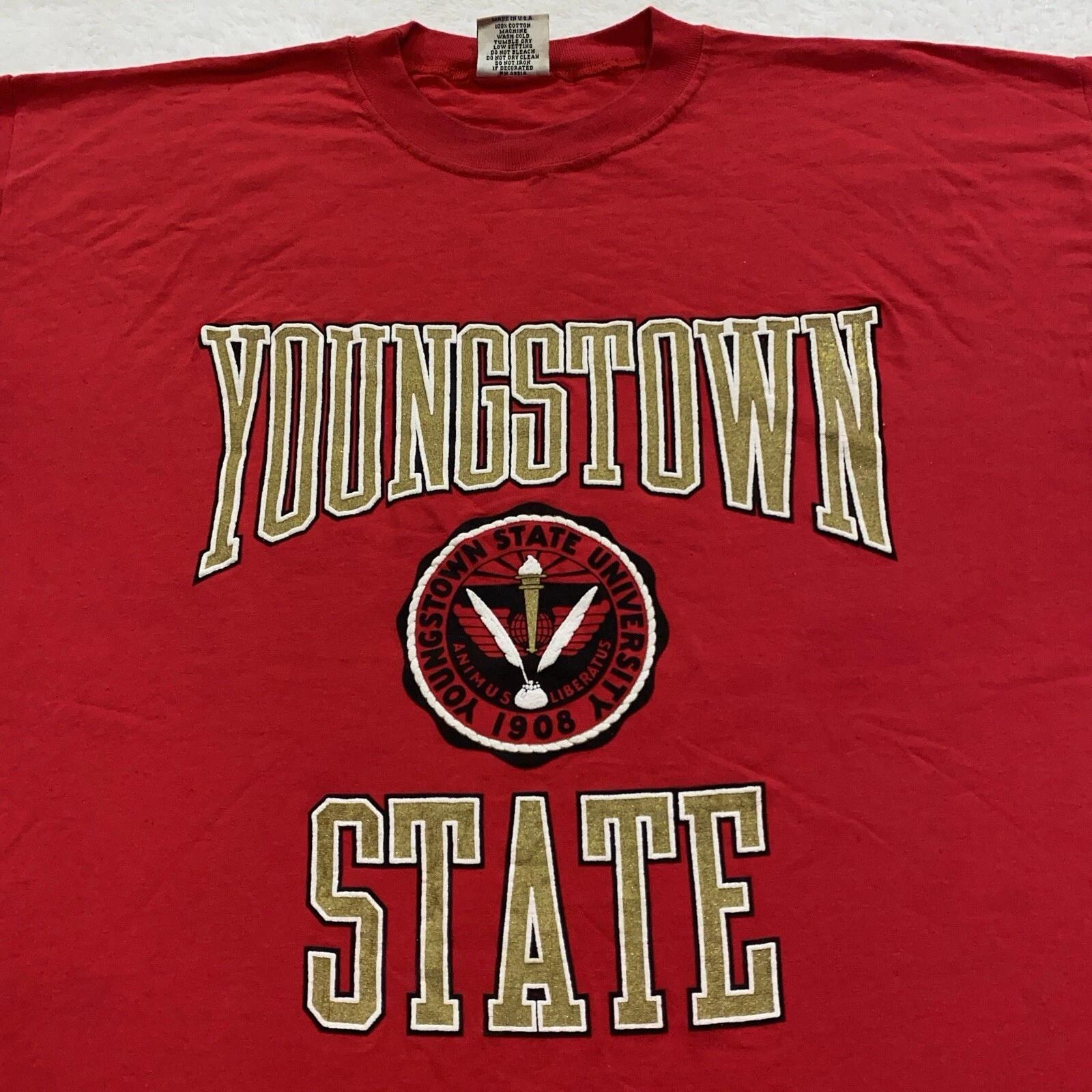 

vintage 90s YOUNGSTOWN STATE UNIVERSITY T-Shirt XL penguins ncaa 3XL
