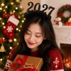 Sequin New Year Decorative Glasses Sweet Glitter Hair Hoop Star Strip Headwear  Eve Party
