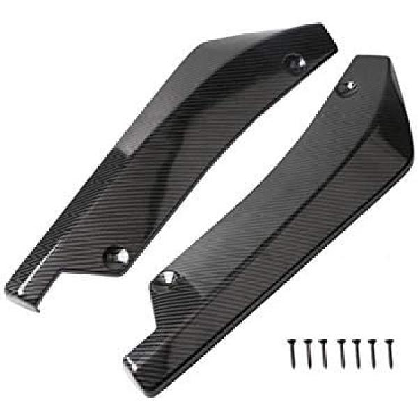 2Pcs Car Universal Rear Bumper Lip Diffuser Splitter Canard Protector Universal Front Bumper Lip Body Kit Front Bumper Side Skirt Spoiler Splitter