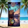 1Pc Monster Inc Shadows Beach Towel Quick Dry Multiuse For Beach Pool Gym Yoga Home Travel Christmas Halloween Xmas Gift S1238