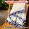 Flannel Rose Bouquet Blanket Crocheted Flower Bouquet Blanket Home Office Sofa Throw Blankets Cover Girls Friends Festival Gift