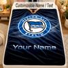 Flannel Blankethertha Bsc Custom Name Text Personalized Soft Warm Throw Blanket Home Decor Gift