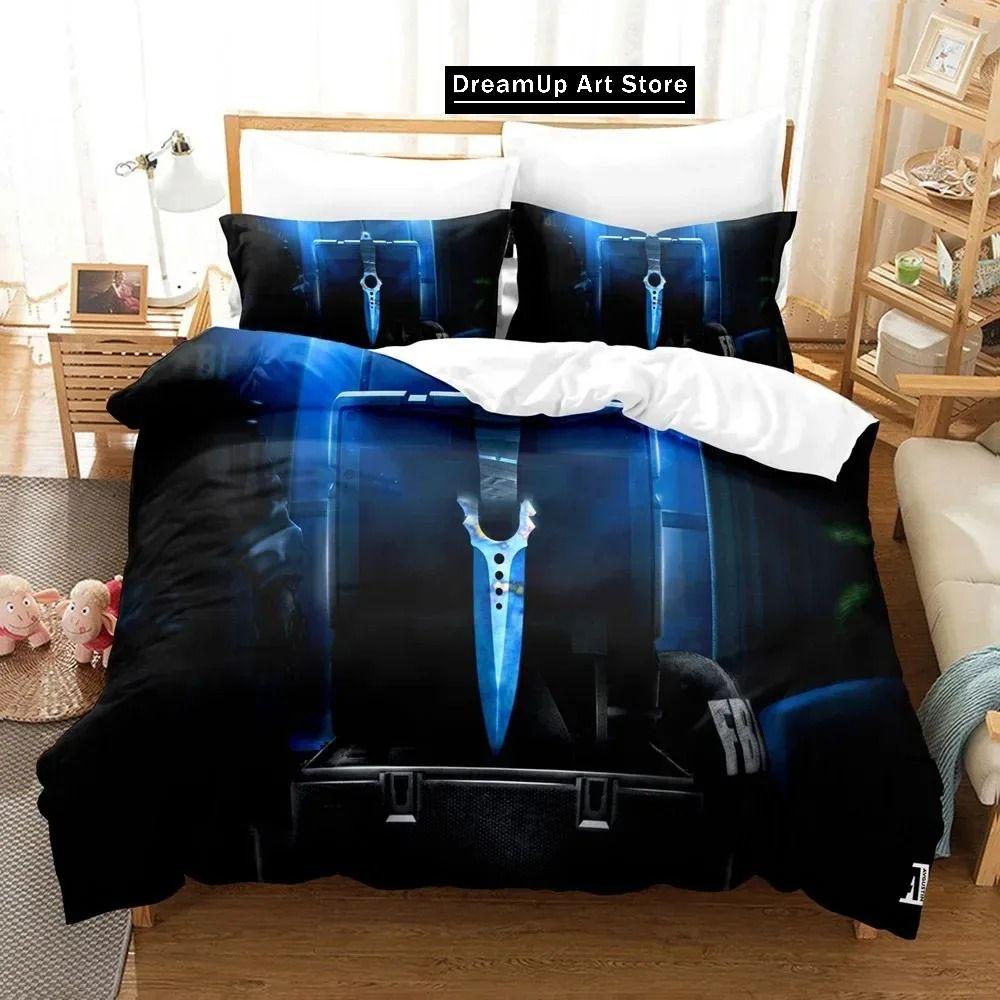 3D Print Fashion Shooting Game Csgo Bedding Set Boys Girls Twin Queen Full Size Duvet Cover Pillowcase Bed Adult Bedroom