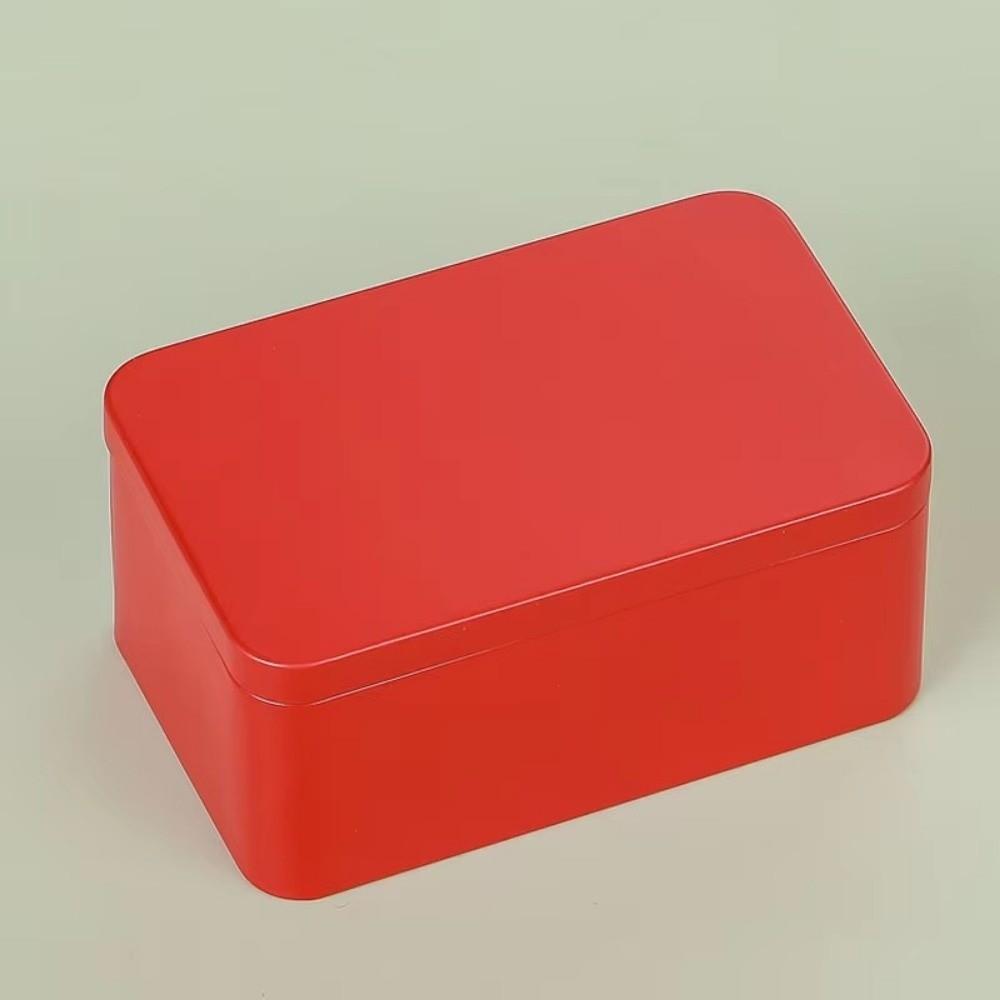 Mini plechová dóza Čtvercové úložné krabičky Přenosná kovová plechová dóza Na čaj bonbóny sušenky