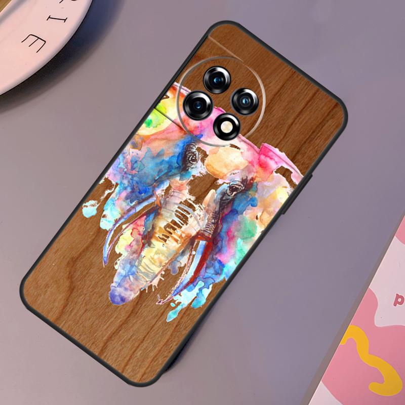 Bamboo Wood Pattern Skull Print Case For OnePlus 12 11 10 Pro 8T 9R 10T 10R 12R OnePlus Nord N10 N20 2 2T CE 3 Lite Cover