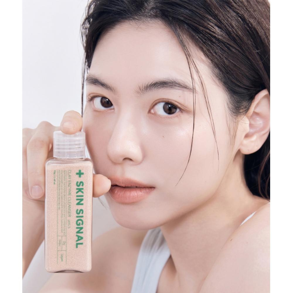 Skinsignal Pink Clay Enzyme Cleanser  Bha Blackhead  +  Exclusive  2 Sachets