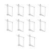 10PCS 70mm Trailer Coupler Pin Silver Galvanized Iron Quick Latching Square Safety Heavy Duty Locking Pin For Mowers