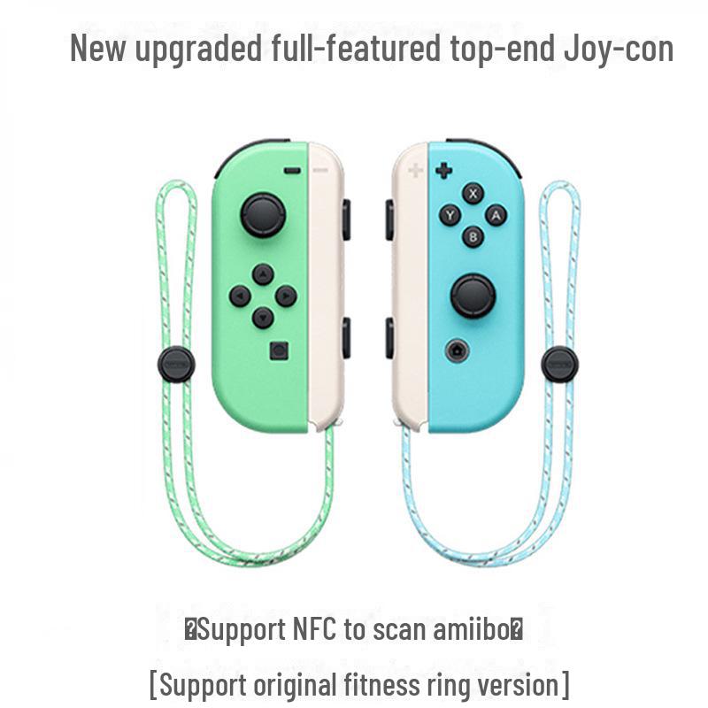 NS Switch JoyCon Bluetooth Controller with Left/Right Handles, Remote Wake-Up, and Hand Strap