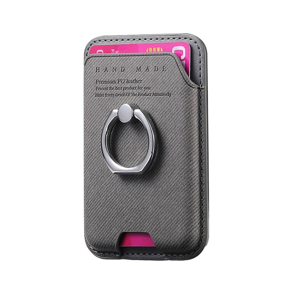 Non-slip Phone Card Bag Suitable For Magsafe Magnetic Phone Case Universal Wallet Finger Ring Buckle Holder Desktop Support