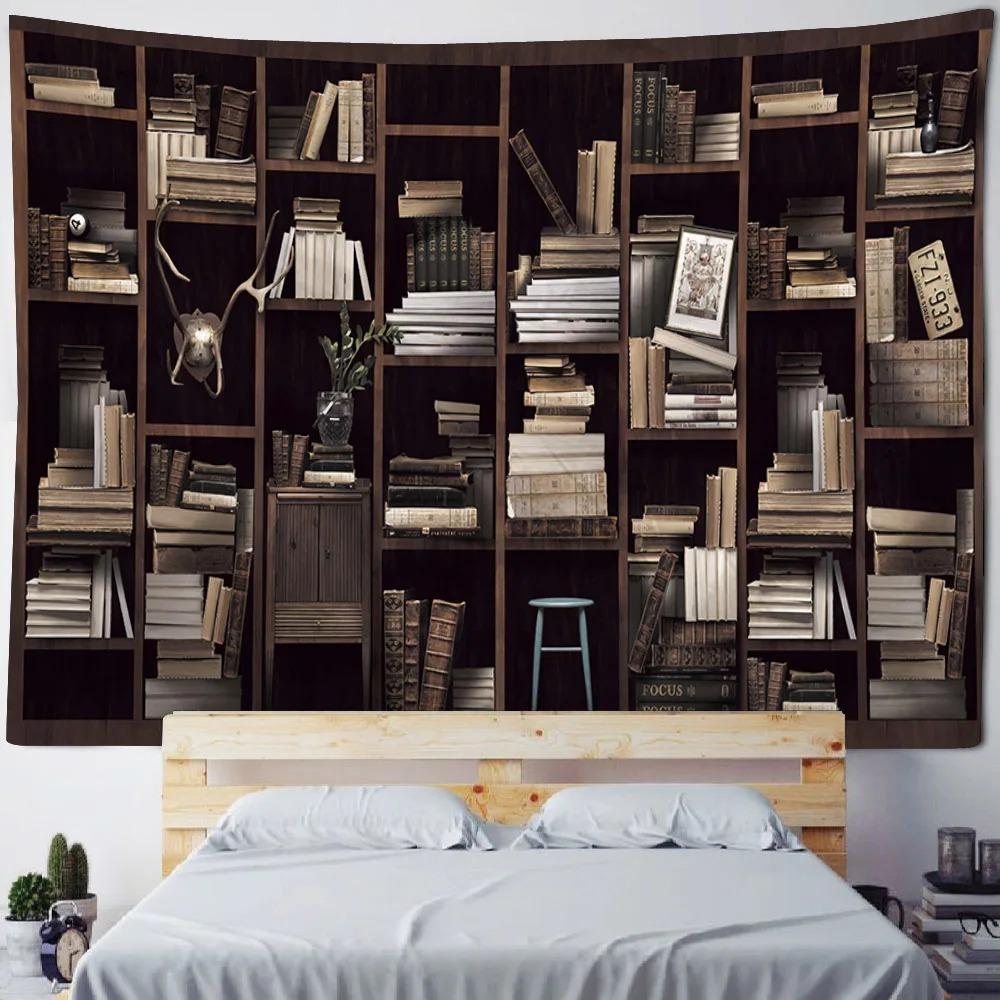 Гобелен для книжной полки в стиле ретро Гобелен для офиса — фото 7