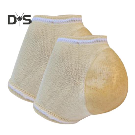 

1 пара увлажняющих силиконовых носков для ремонта потрескавшихся пяток, носки без пальцев, высокоэластичные спа-гелевые носки для сухих потрескавшихся ног, увлажняющий лосьон для педикюра бежевый