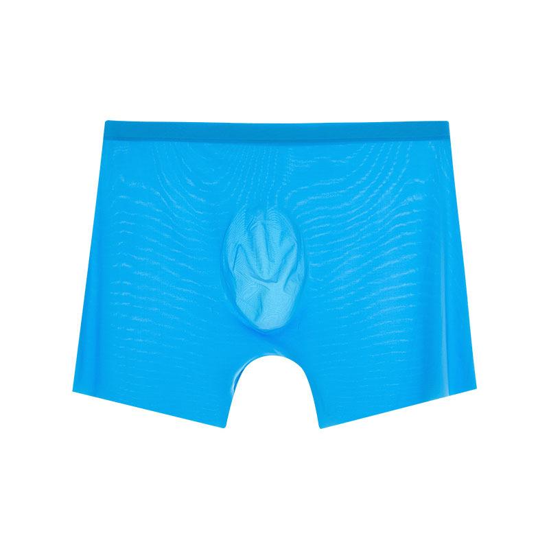 Men's Summer Lightweight Sexy Ice Silk Breathable Four-cornered Underpants